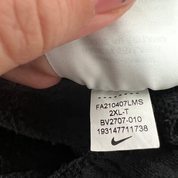 Nike Club Fleece Pants Black Bleach Dyed Men's Size XXL - Picture 9 of 10